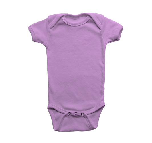 Plain purple Cotton Baby Onesie