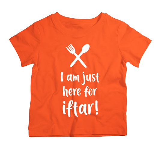 I am just here for Iftar T-Shirt (3-4 Years) - 73% Discount