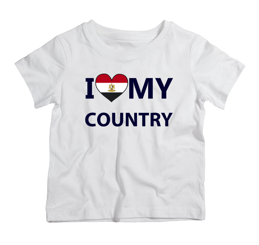 I love my country Egypt Cotton T-Shirt
