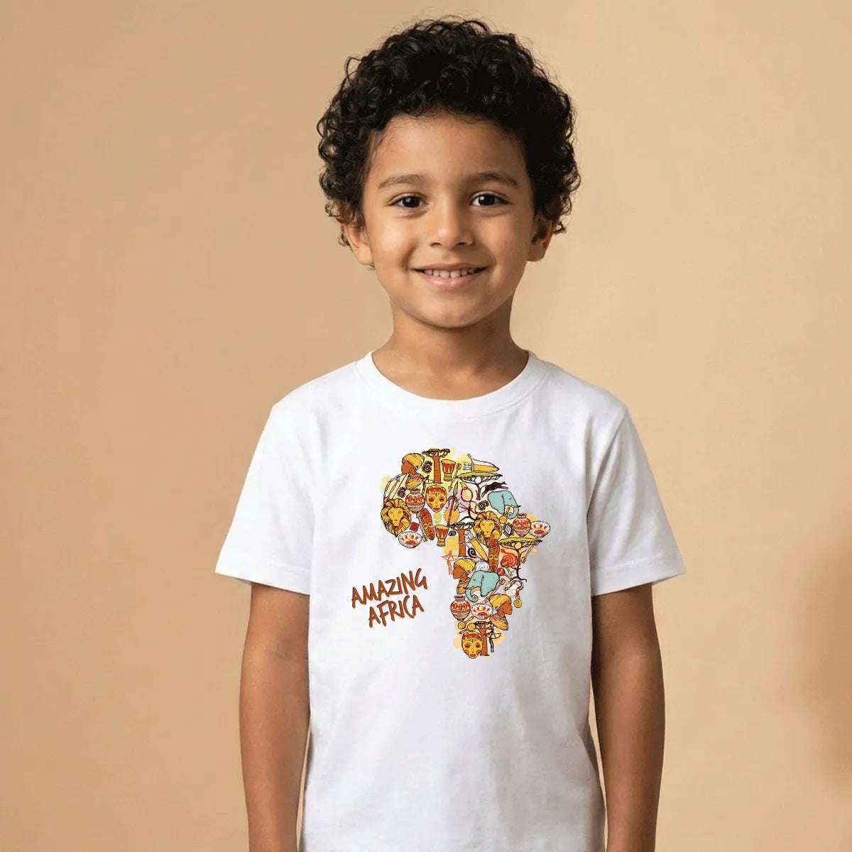 Amazing Africa Cotton T-Shirt Dubai – Soft Printed African Pride Gift for Kids & Adults UAE