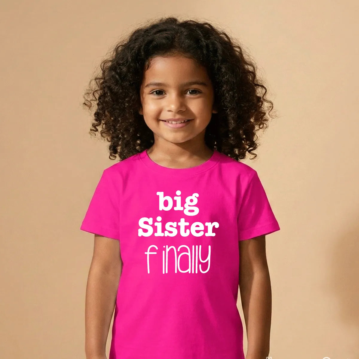 Big Sister Finally T-Shirt UAE – Soft Cotton T-Shirt for Kids and Siblings