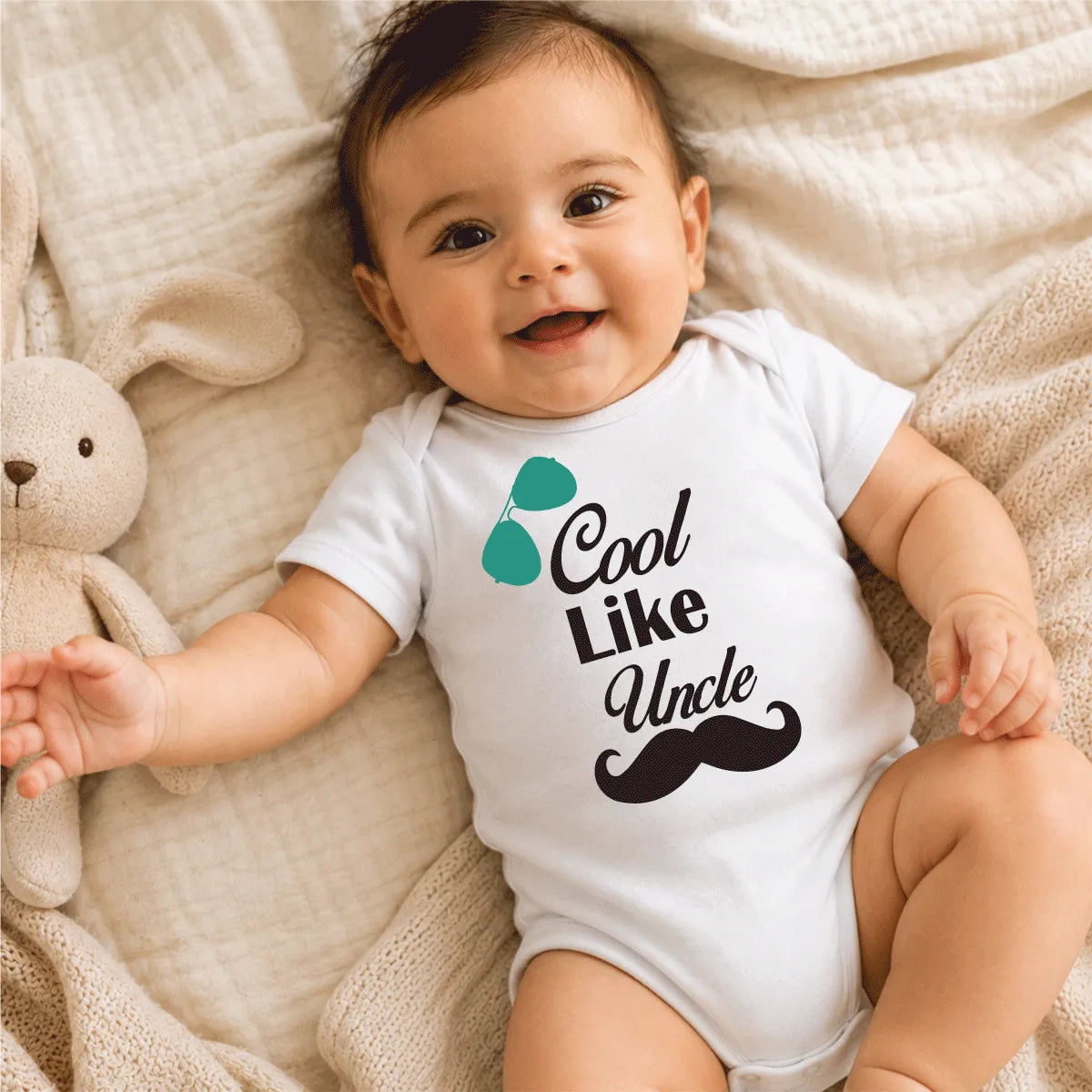 Cool Like Uncle Baby Onesie Dubai – Funny Newborn Baby Shower Gift for Uncle UAE