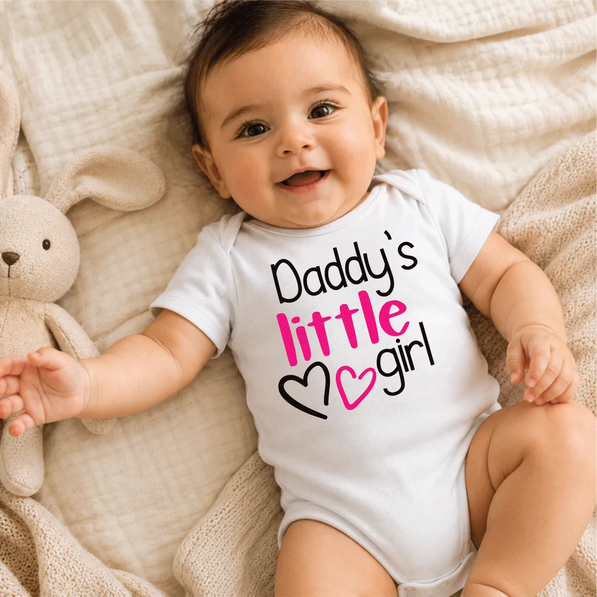Daddy's Little Girl Baby Onesie Dubai – Cute Newborn Baby Shower Gift for Dad Baby Girl UAE