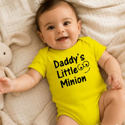 Daddy’s Little Minion Baby Onesie UAE – Soft Cotton Bodysuit for Babies