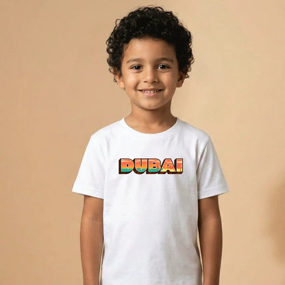 Dubai Cotton T-Shirt – Soft Printed Dubai Souvenir Gift for Kids & Adults UAE