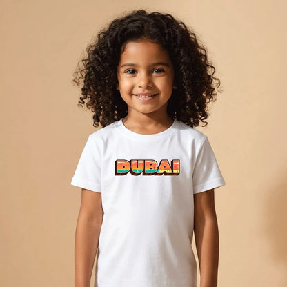 Dubai Cotton T-Shirt – Soft Printed Dubai Souvenir Gift for Kids & Adults UAE
