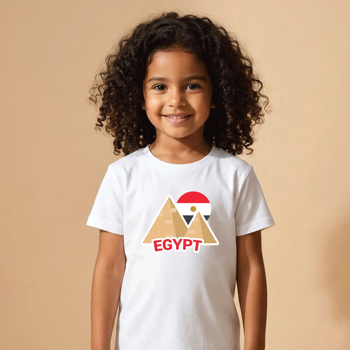 Egypt Pyramids Cotton T-Shirt Dubai – Soft Printed Egyptian Heritage Pride Gift for Kids & Adults UAE