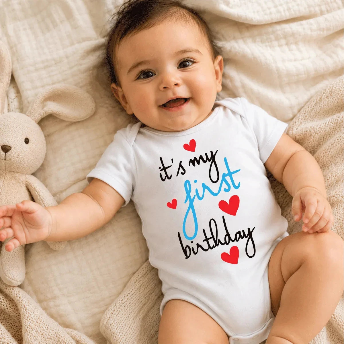 First Birthday Onesie · بودي عيد ميلادي الأول