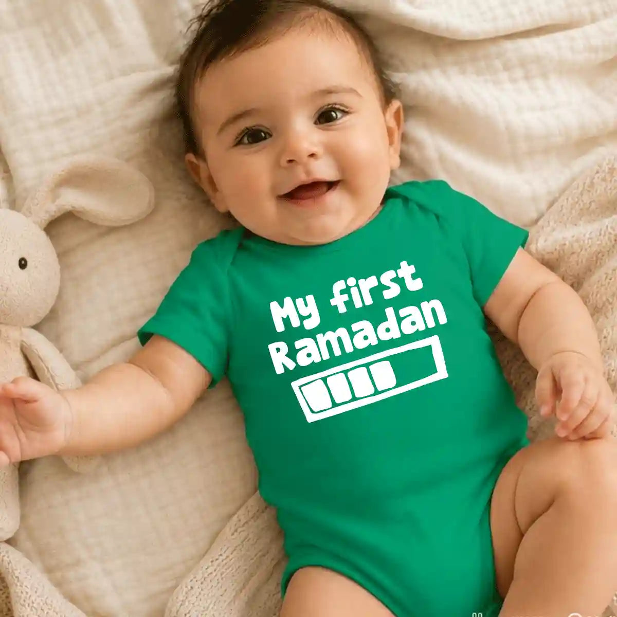 First Ramadan Onesie UAE – Adorable Soft Cotton Islamic Baby Bodysuit