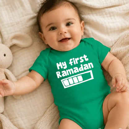 First Ramadan Onesie UAE – Adorable Soft Cotton Islamic Baby Bodysuit