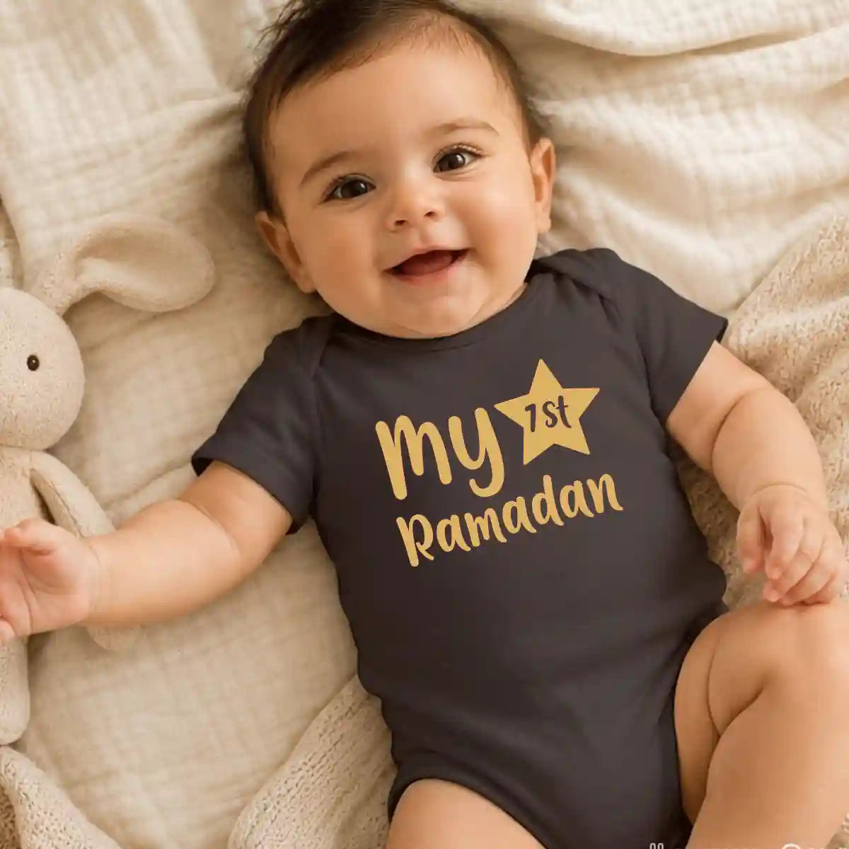 First Ramadan Baby Onesie UAE – Cute Soft Cotton Islamic Bodysuit