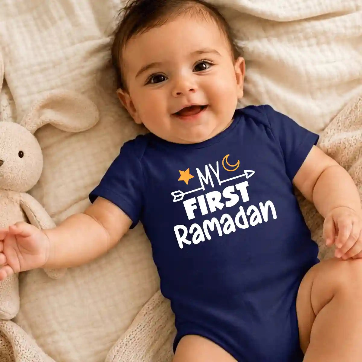First Ramadan Baby Onesie UAE – Lovely Soft Cotton Islamic Bodysuit