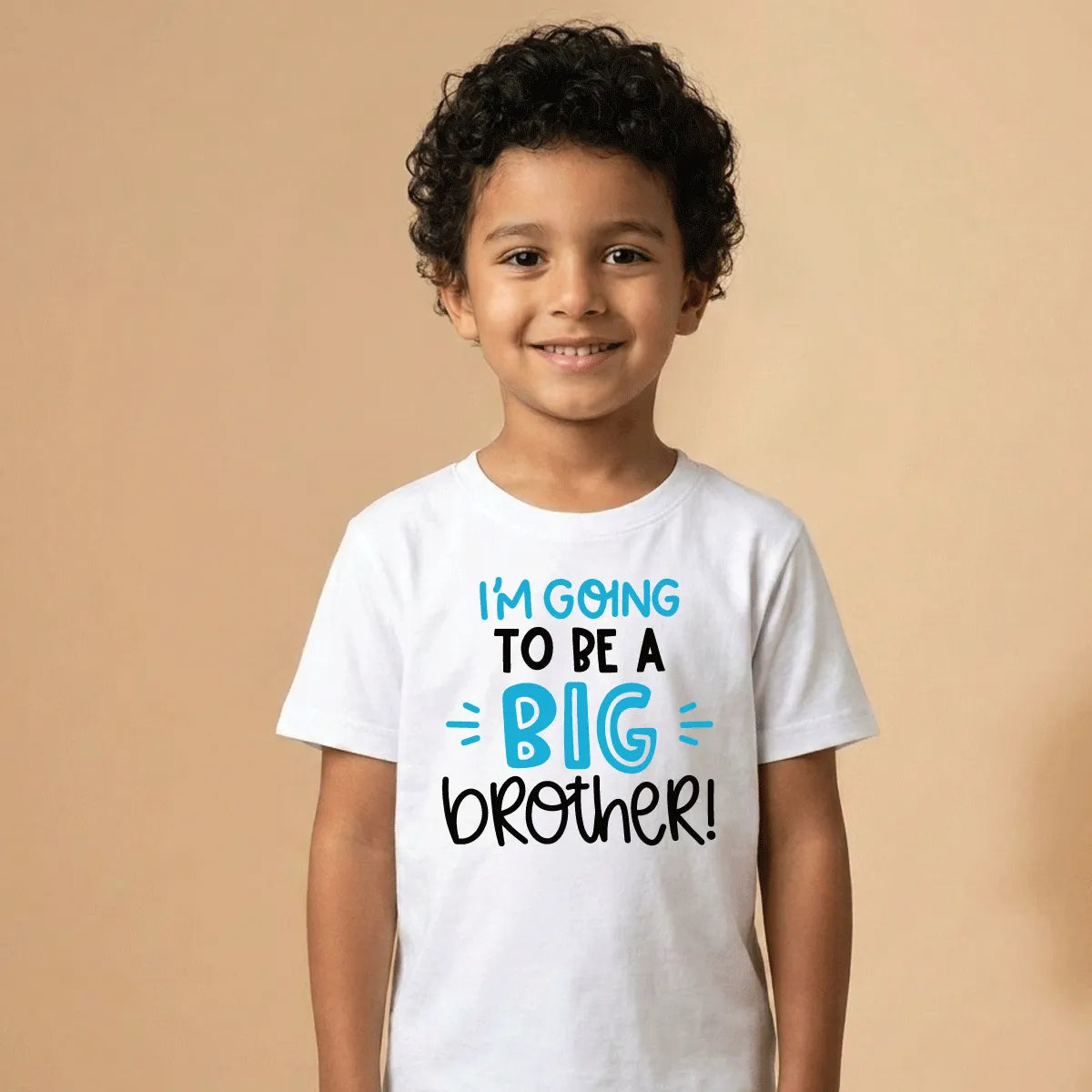 Going to Be a Big Brother Cotton T-Shirt Dubai – Cute Soft Printed New Baby Sibling Gift for Boys UAE