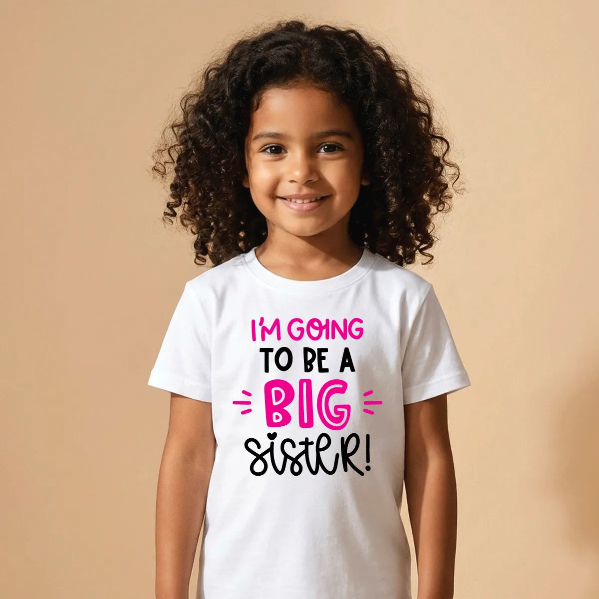 Going to Be a Big Sister Cotton T-Shirt Dubai – Cute Soft Printed New Baby Sibling Gift for Girls UAE