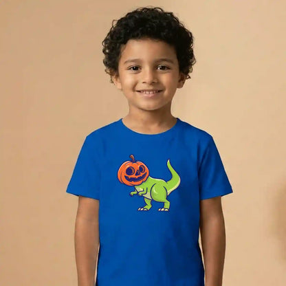 Cute dinosaur pumpkin Halloween graphic t shirt UAE