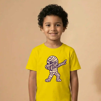Cute dabbing mummy Halloween graphic t shirt UAE