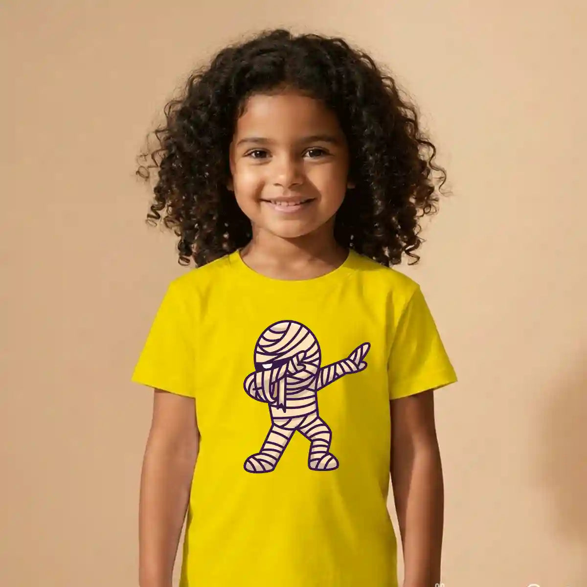 Funny Halloween mummy dabbing cotton t shirt UAE