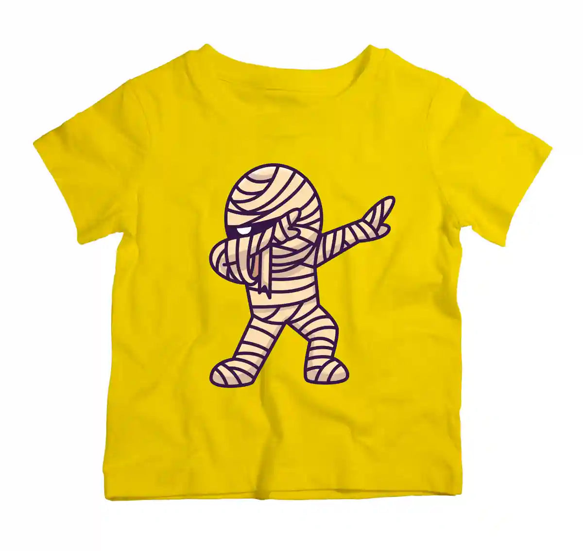 Halloween Cute Mummy Dabbing cotton t shirt design UAE