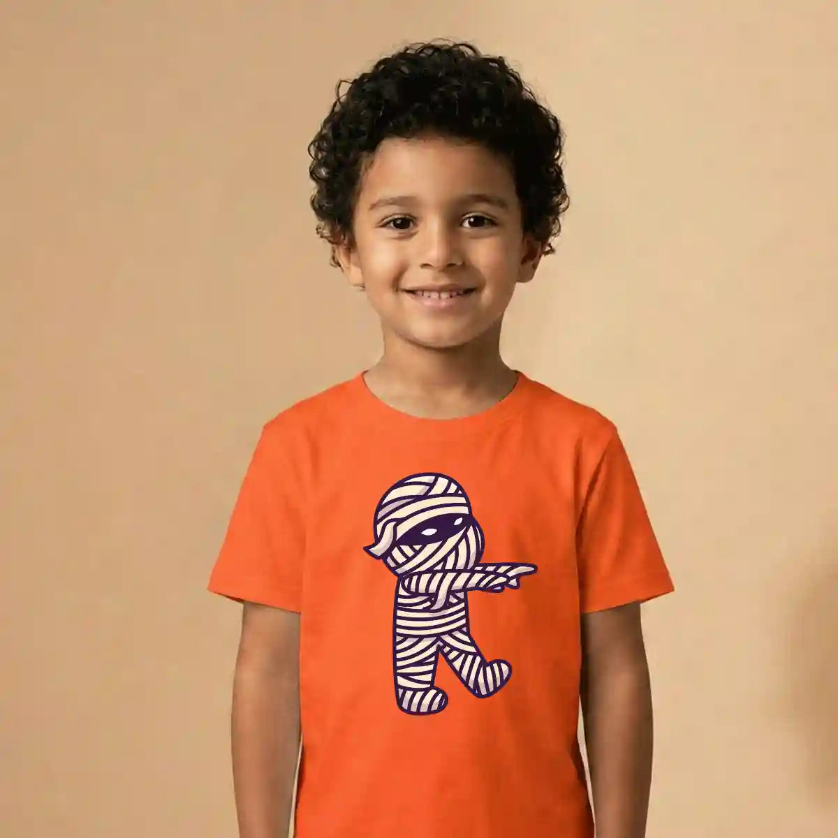Cute Halloween mummy graphic t shirt UAE