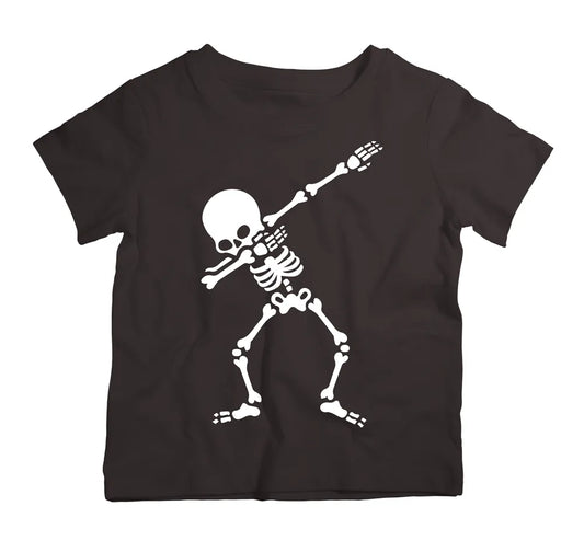 Halloween Dancing Skeleton cotton t shirt design UAE