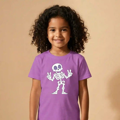 Hello Skeleton Halloween graphic t shirt for festive celebrations UAE
