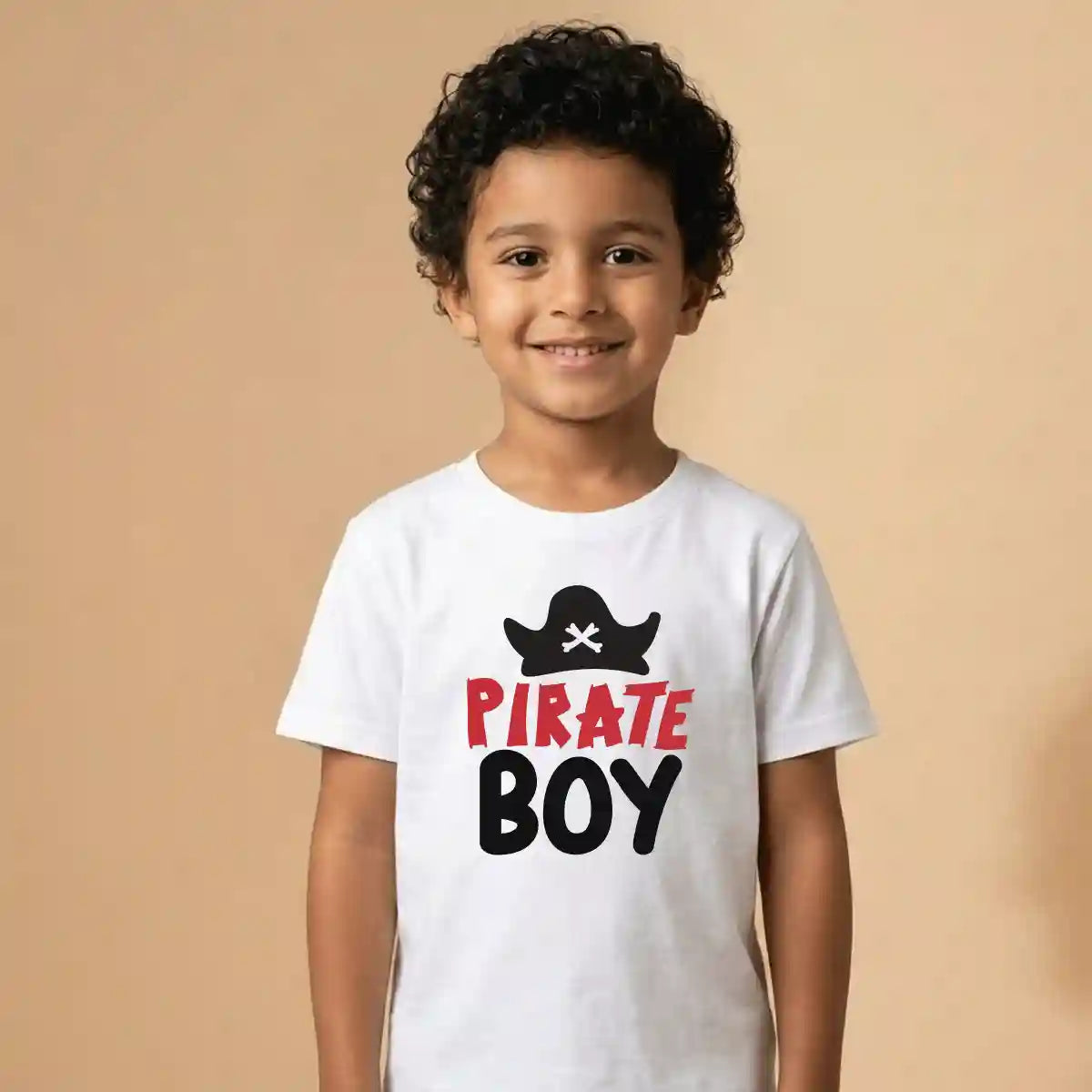 Pirate Boy Halloween graphic t shirt for kids UAE