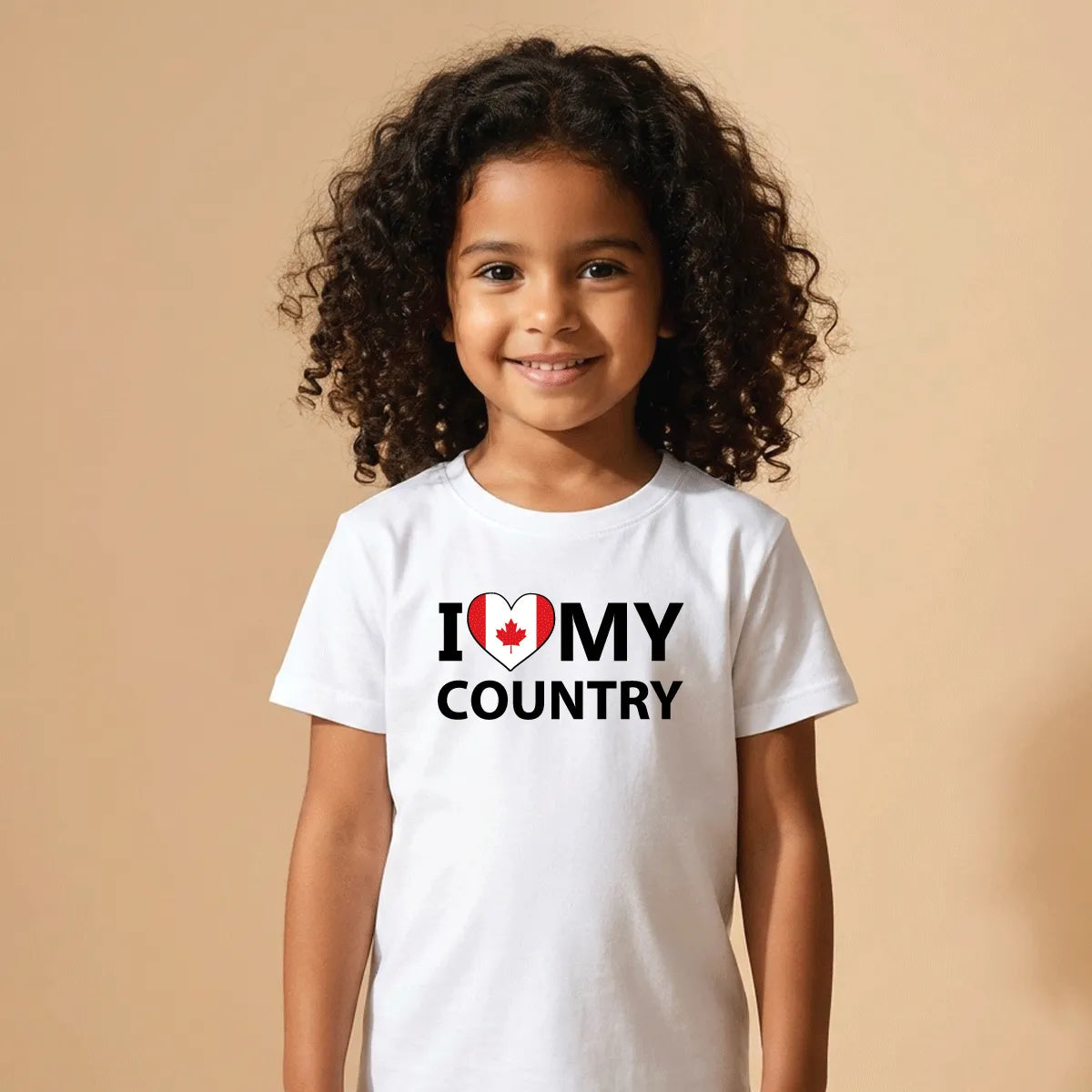 I Love Canada Cotton T-Shirt Dubai – Soft Printed Canadian Expat Pride Gift for Kids & Adults UAE