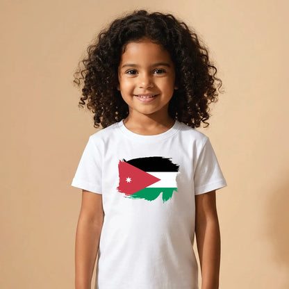 Jordan Cotton T-Shirt Dubai – Soft Printed Jordanian Pride Gift for Kids & Adults UAE