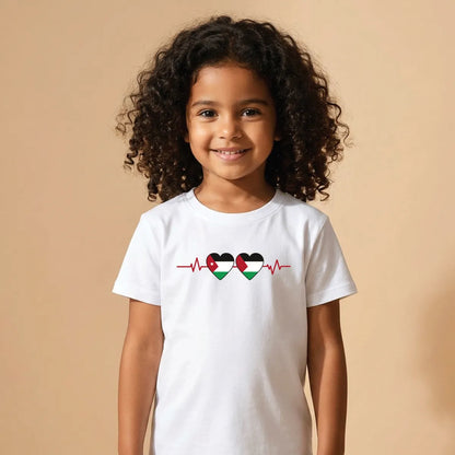 Jordan Palestine Cotton T-Shirt Dubai – Soft Printed Arab Pride Solidarity Gift for Kids & Adults UAE
