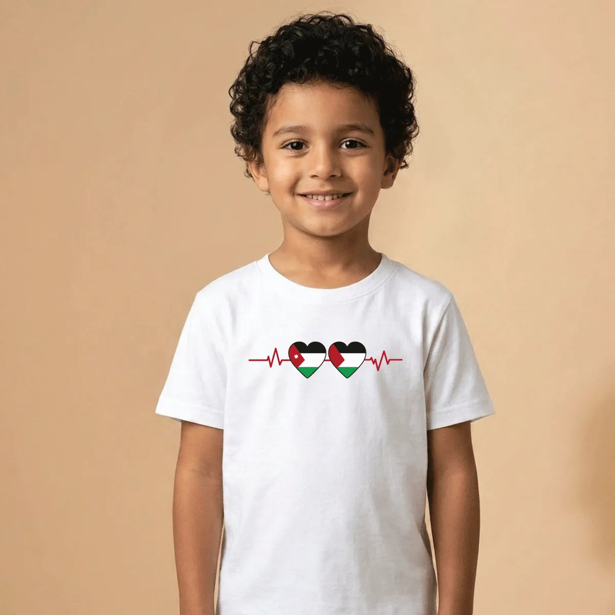 Jordan Palestine Cotton T-Shirt Dubai – Soft Printed Arab Pride Solidarity Gift for Kids & Adults UAE