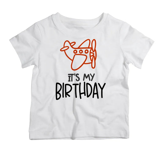 Kids airplane birthday cotton t shirt design UAE