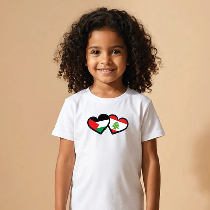 Lebanon Palestine Cotton T-Shirt Dubai – Soft Printed Arab Pride Solidarity Gift for Kids & Adults UAE