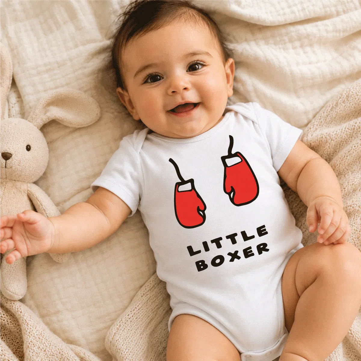 Little Boxer Baby Onesie | بودي أطفال الملاكم الصغير