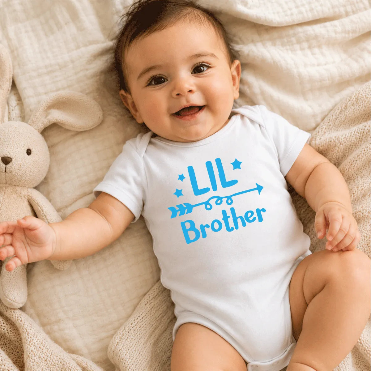 Little Brother Baby Onesie Dubai – Cute Newborn Baby Shower Gift for New Baby Boy UAE
