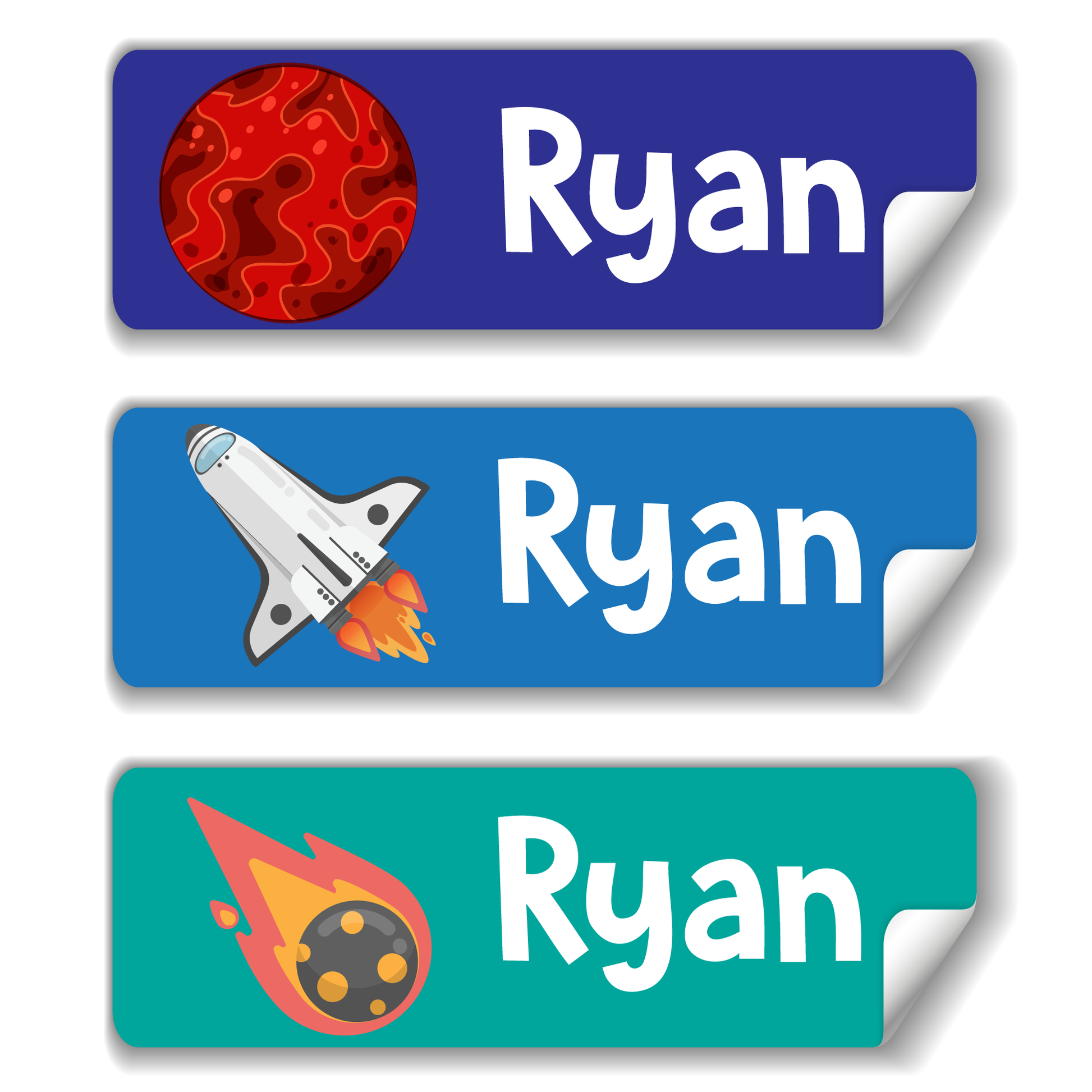 Mars Lovers school name labels for kids in UAE