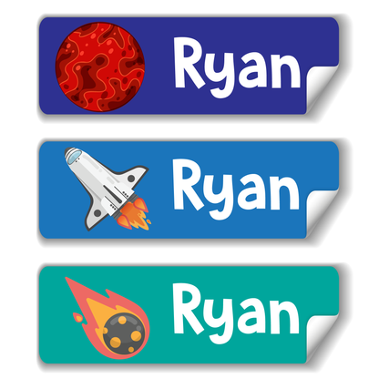 Mars Lovers school name labels for kids in UAE