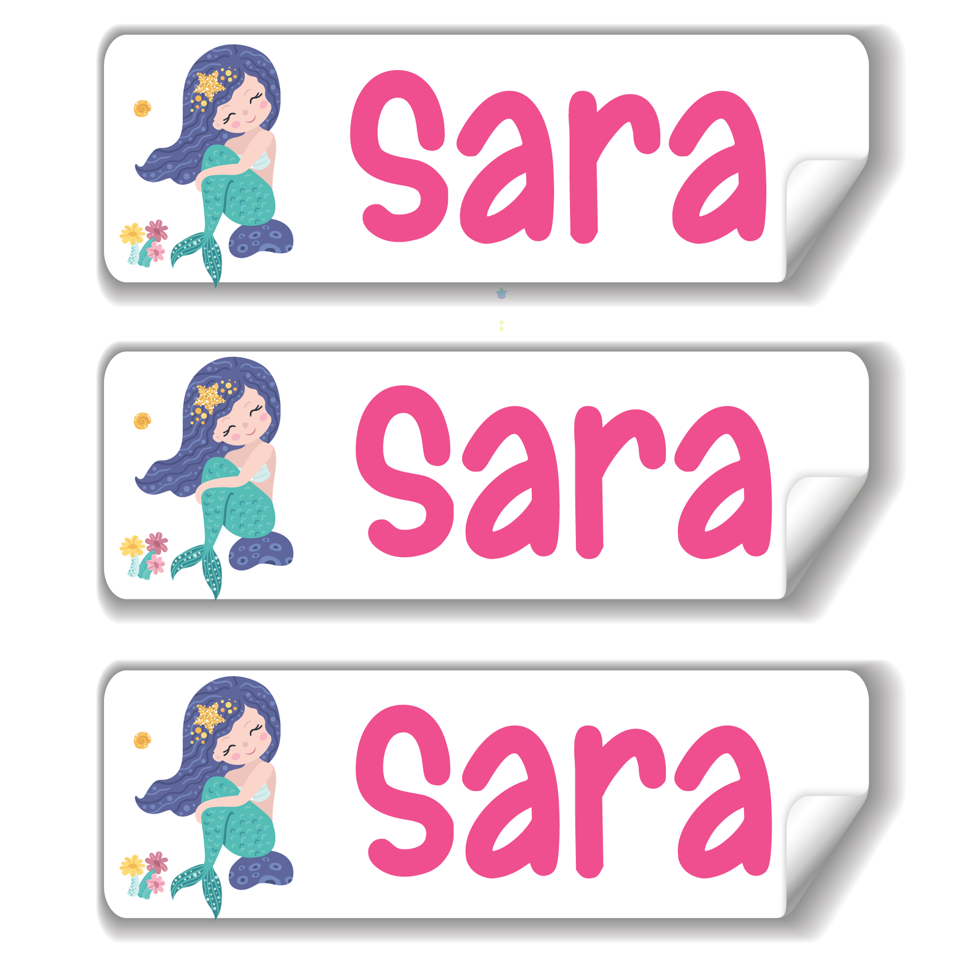 Personalized school label and sticker with custom design, making it easy to add a personal touch to your child's belongings