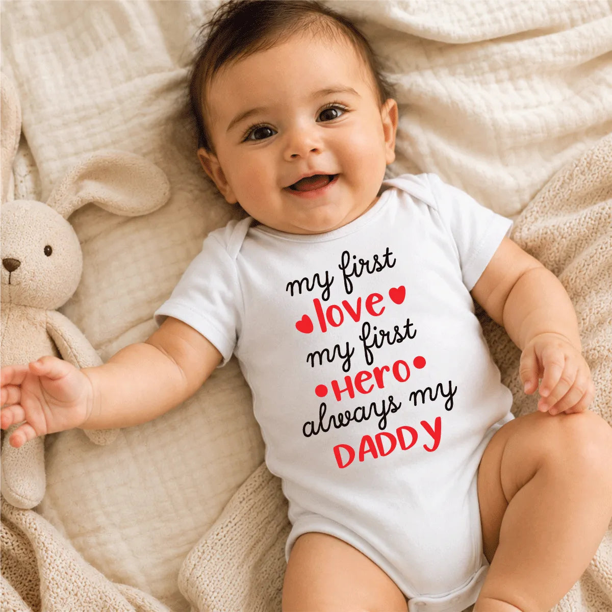 My First Love Is Daddy Baby Onesie Dubai – Cute Newborn Baby Shower Gift for Dad UAE
