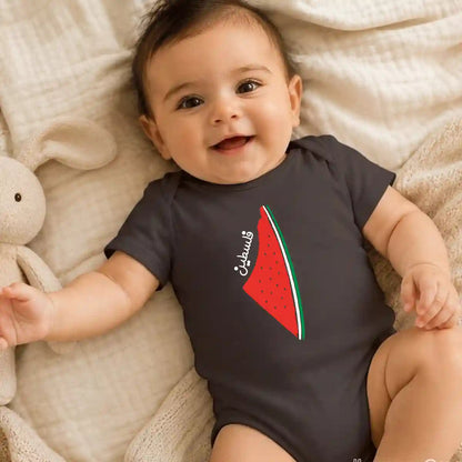 Palestine Watermelon Map Baby Onesie UAE – Cotton Bodysuit for Babies
