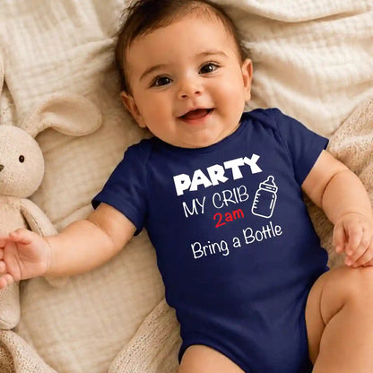 Party in My Crib Baby Onesie UAE – Soft Cotton Bodysuit for Babies