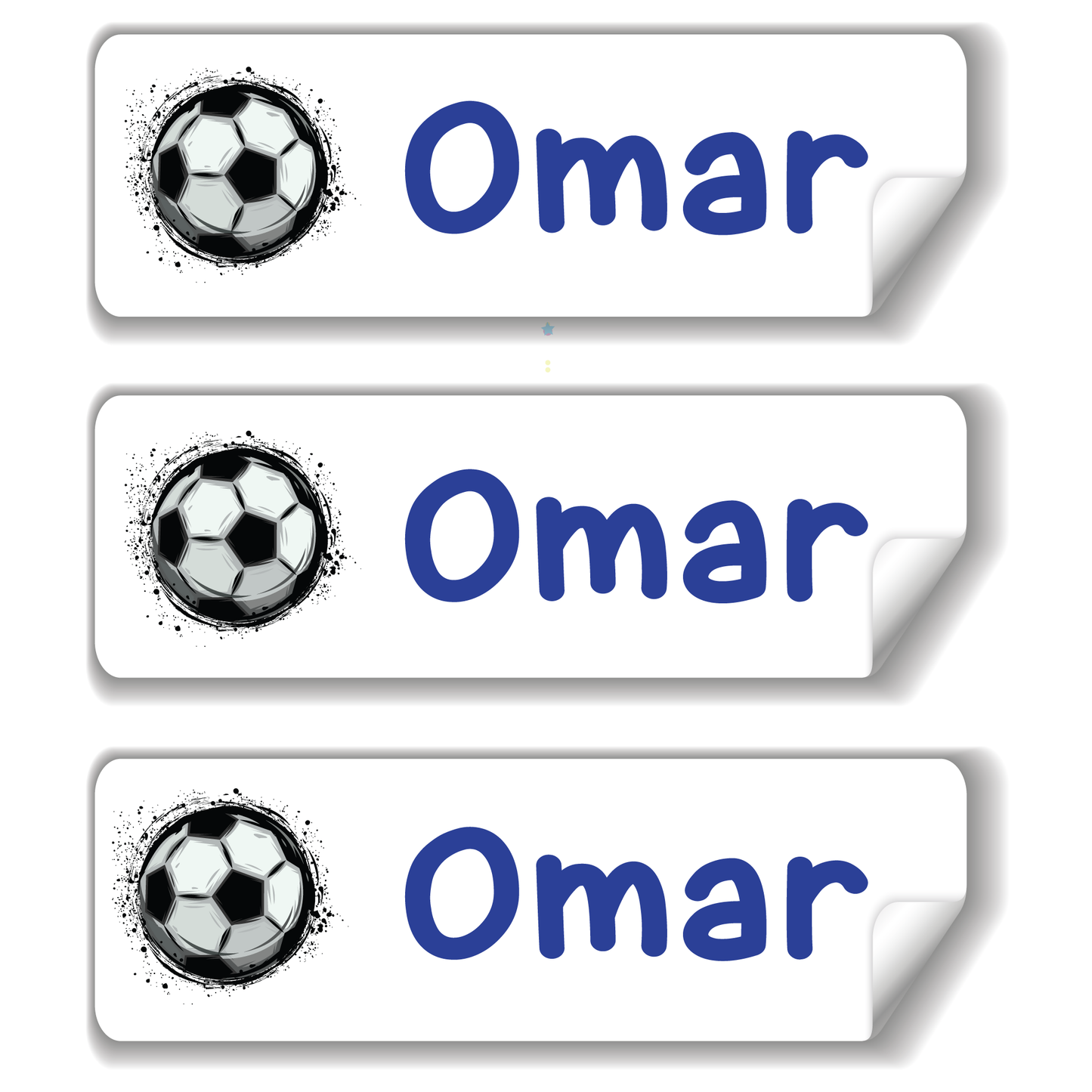 Soccer school name labels for kids in UAE