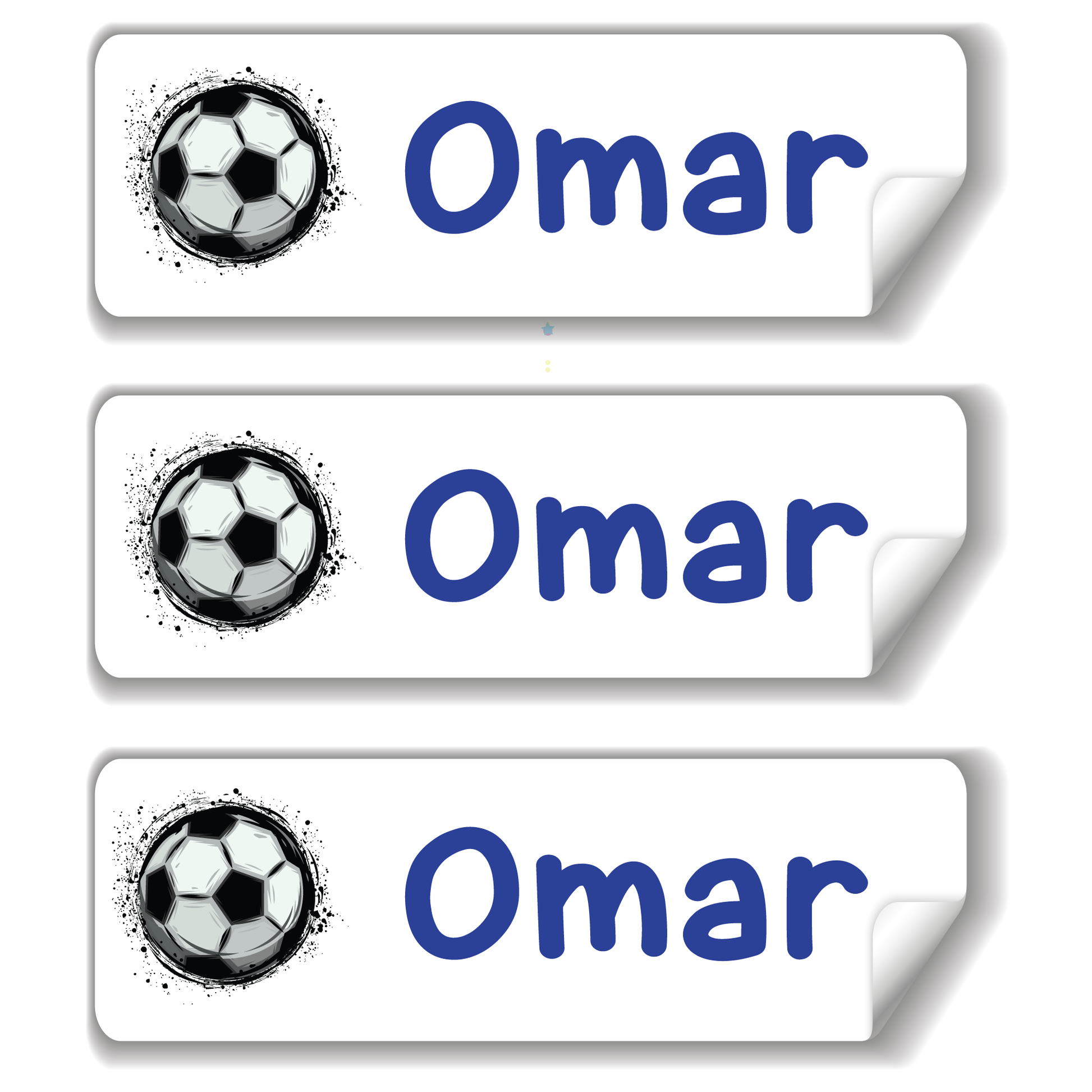Soccer school name labels for kids in UAE