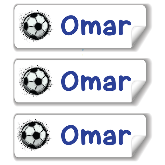 Soccer school name labels for kids in UAE