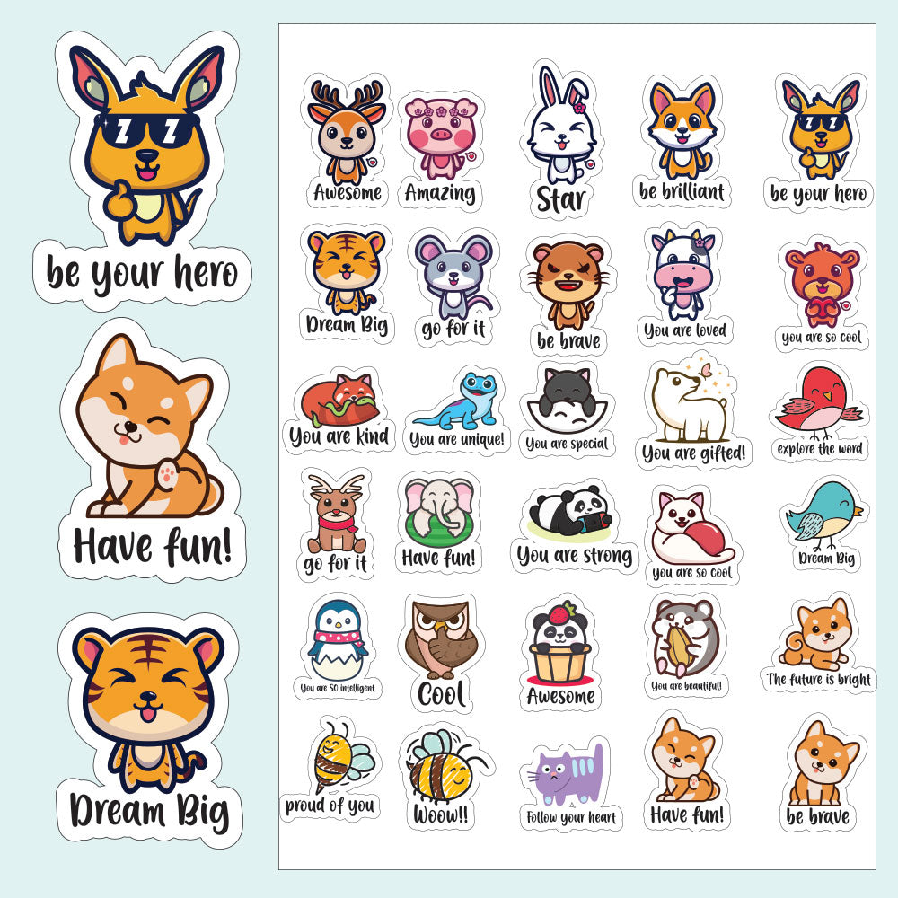 Cute Animal Reward Stickers UAE