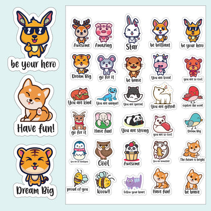 Cute Animal Reward Stickers UAE