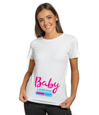 Baby Loading pregnancy t-shirt UAE funny maternity shirt by Twinkle Hands, soft cotton pregnancy outfit