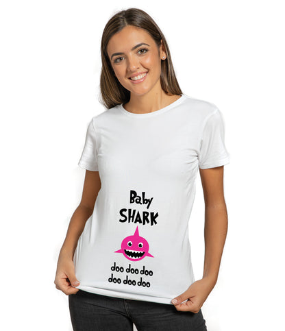 Baby Shark Pink - Pregnancy T-Shirt