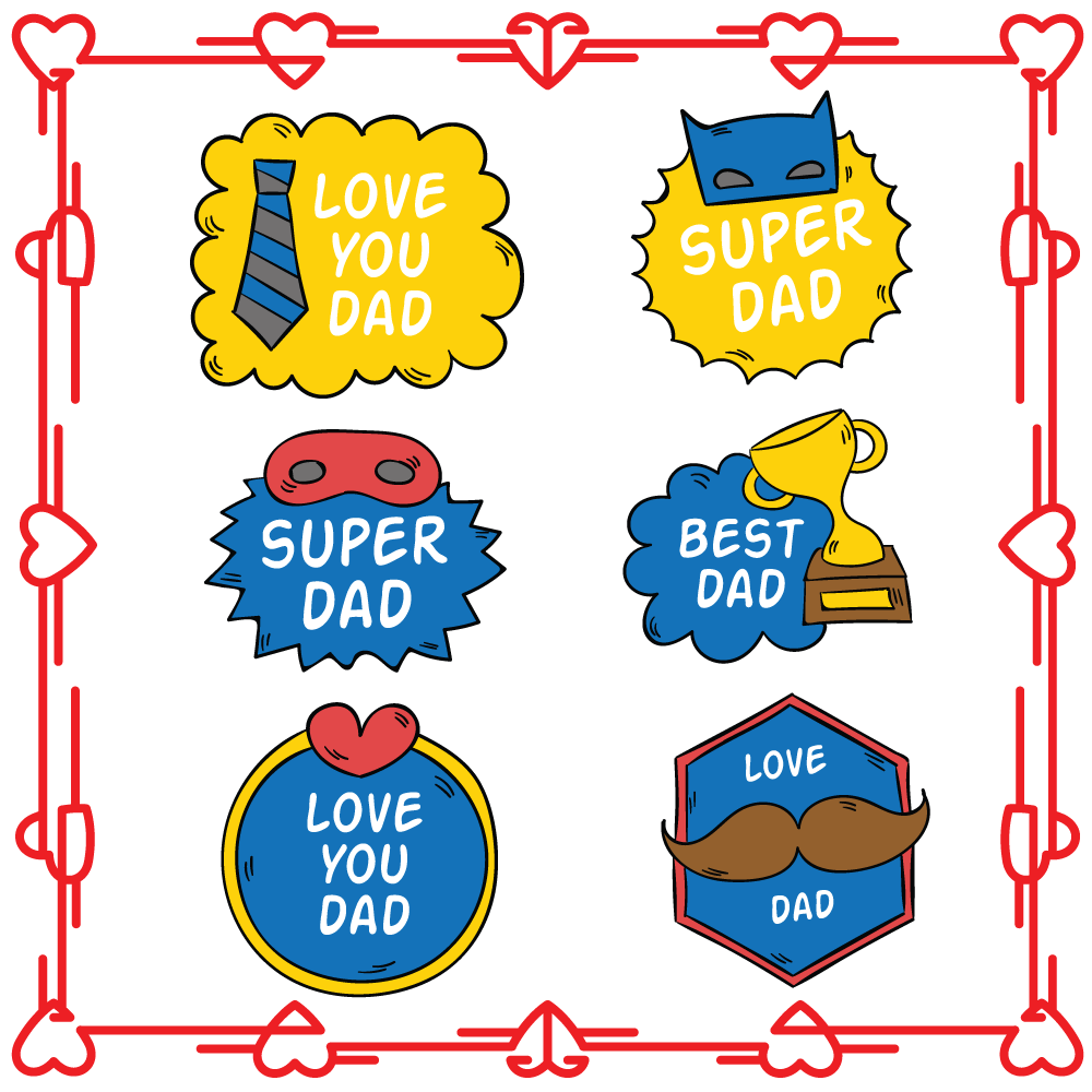 Best Dad Waterproof Stickers UAE