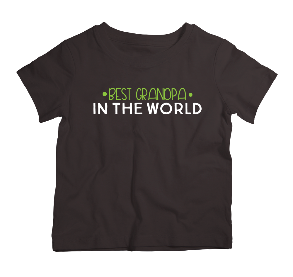 Best Grandpa in the World cotton t-shirt UAE soft cotton grandpa shirt by Twinkle Hands, casual family outfit