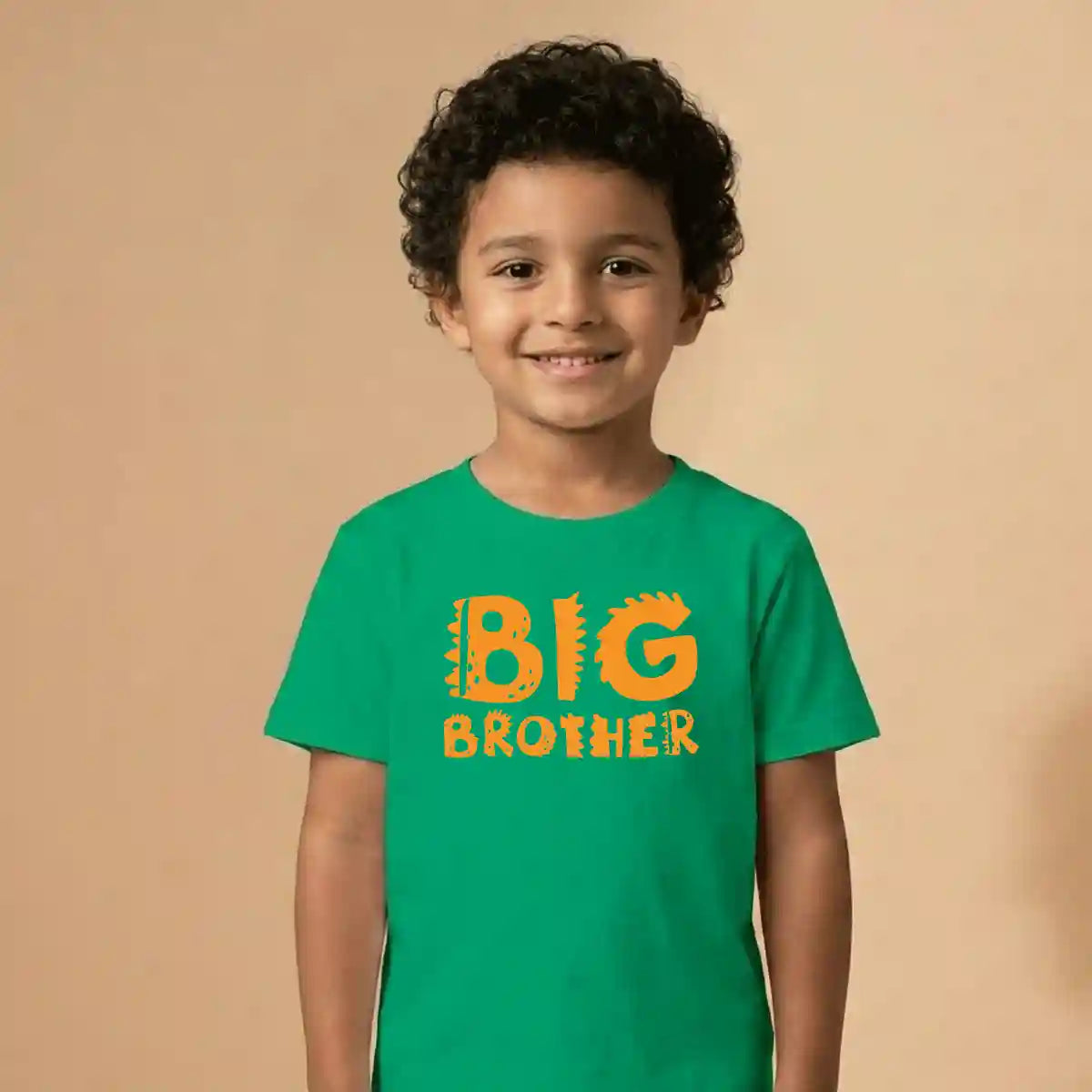 Big Brother Dinosaur Green T-Shirt UAE – Soft Cotton Sibling Announcement T-Shirt for Kids